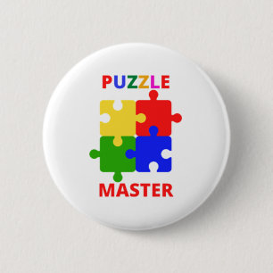 Puzzle Master 6 Cm Round Badge