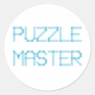 PUZZLE MASTER CLASSIC ROUND STICKER