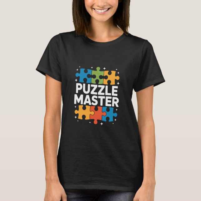 Puzzle Master Jigsaw Enthusiasts T-Shirt (Front)