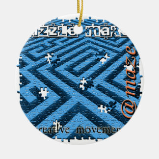 Puzzle Maze Riddle Ceramic Tree Decoration