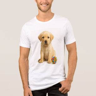 Puzzle Me This – Labrador Retriever Puppy Tri-Blend Shirt