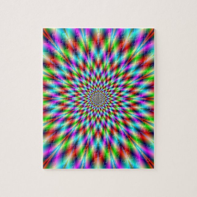 Puzzle  Neon Star Exploding (Vertical)