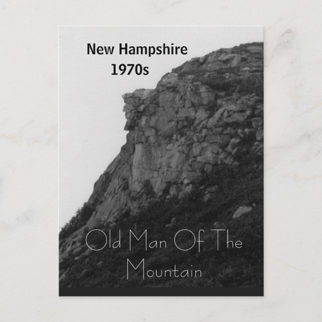Puzzle New Hampshire old man of the mountain  Postcard (Front)