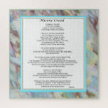 Puzzle Nicene Creed Christian Statement of Faith<br><div class="desc">20x20" Puzzle Customisable 676 Piece Puzzle, vividly printed on sturdy cardboard, mounted on chipboard. This arrives beautifully packaged in a custom gift box with the design printed on top and is made in America. The Nicene Creed design was created by abstract artist @MLeaFlorence and can be Customise further with your...</div>