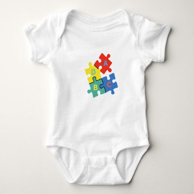 Puzzle of Learning. Baby Bodysuit (Front)
