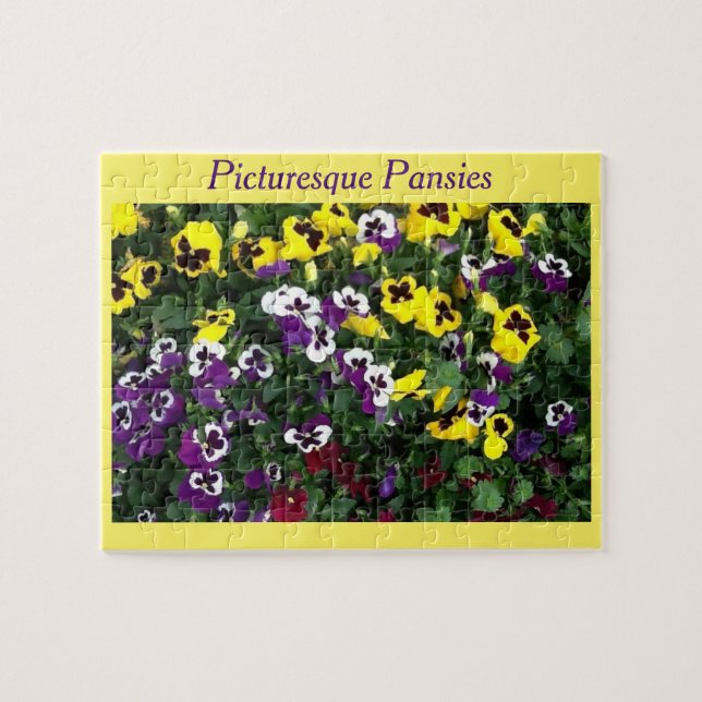 Puzzle of pansies (Horizontal)