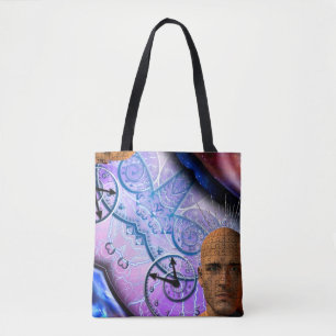Puzzle of time tote bag