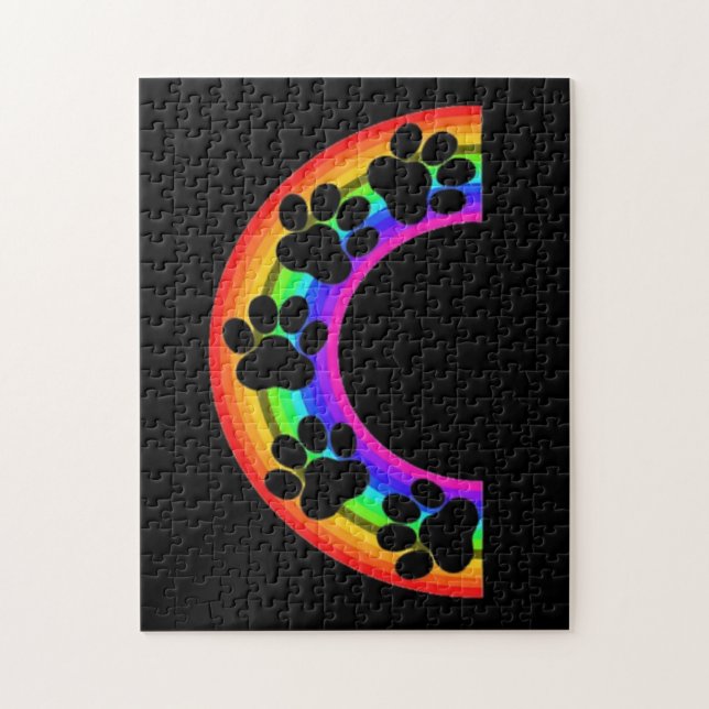 Puzzle Paws On A Rainbow (Vertical)