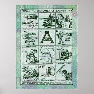 Puzzle Picture Names Print