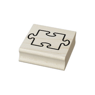 puzzle piece art stamp
