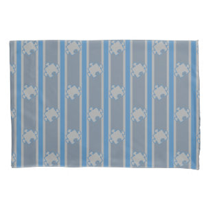 Puzzle Piece Striped Pillowcase
