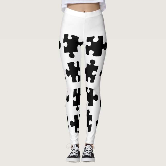 Puzzle pieces leggings (Front)