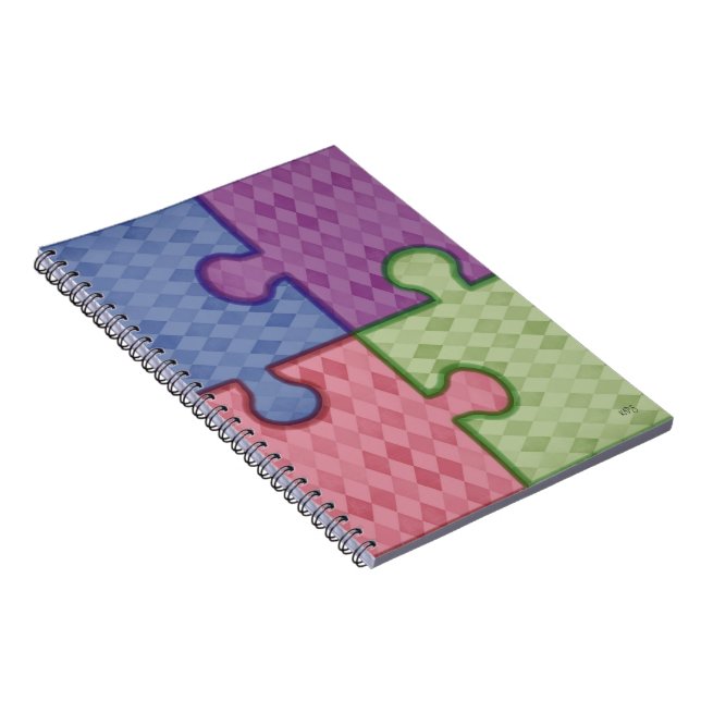 Puzzle Pieces Notebook (Right Side)
