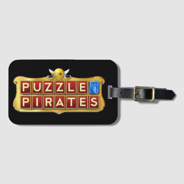 Puzzle Pirates Luggage Tag (Front Horizontal)