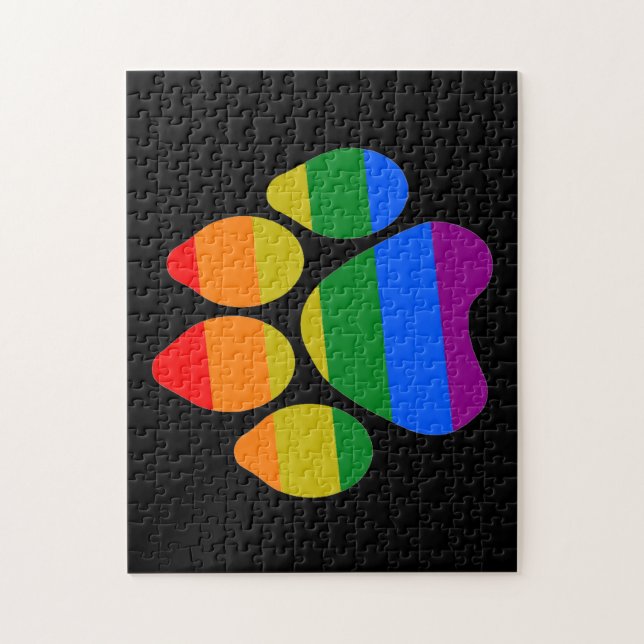 Puzzle Rainbow Paws (Vertical)