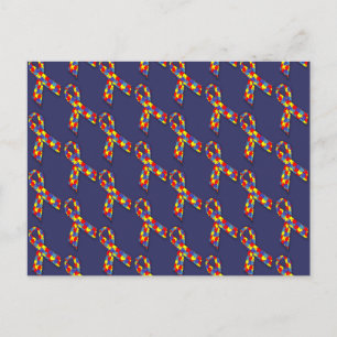 Puzzle Ribbons Postcard