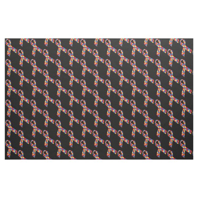 Puzzle Ribbons Tiled Pattern Fabric (Fat Quarter)