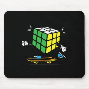 Puzzle Sciences Cube Skateboard Kawaii Skater Funn Mouse Pad