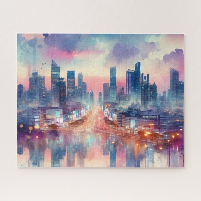 Puzzle Size Customisable cityscape (Horizontal)