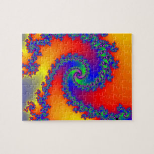 Puzzle: Spiral Fractal Design Jigsaw Puzzle