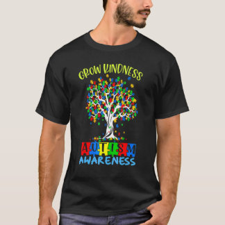Puzzle Tree Grow Kindness Autism Awareness T-Shirt