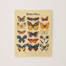 PUZZLE: Vintage Botanical Butterflies