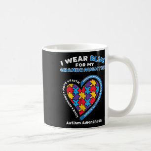 Puzzle Wear Blue For Granddaughter Autism Awarenes Coffee Mug