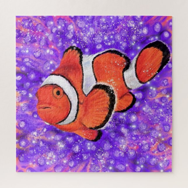 Puzzle with Beautiful Colours Clownfish (Vertical)