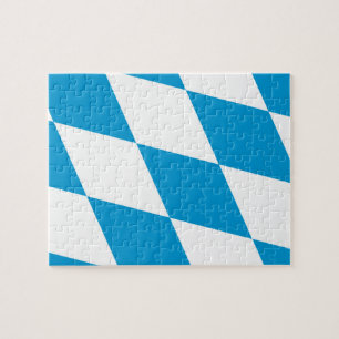 Puzzle with Flag of Bavaria
