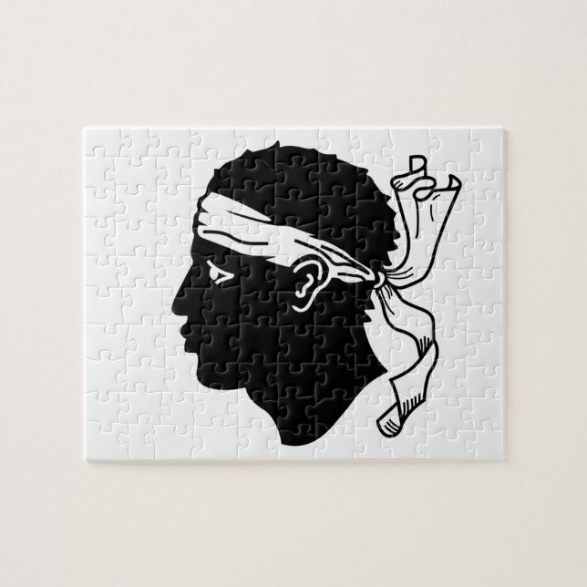 Puzzle with Flag of Corsica (Horizontal)