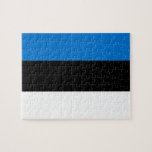 Puzzle with Flag of Estonia<br><div class="desc">Celebrate Estonia’s vibrant national identity with this captivating puzzle featuring the flag of Estonia! Perfect for puzzle lovers and patriots alike, this thoughtfully designed jigsaw showcases the iconic blue, black, and white stripes of the Estonian flag. Whether you’re looking to enjoy a relaxing activity or share a meaningful pastime with...</div>