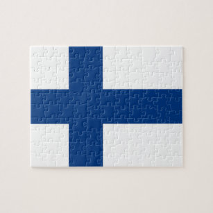 Puzzle with Flag of Finland