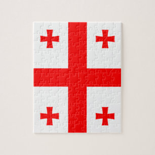 Puzzle with Flag of Georgia