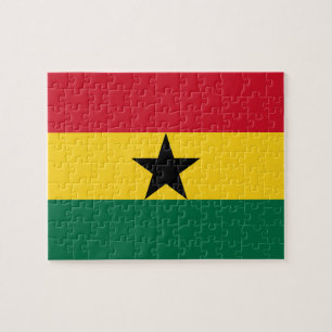 Puzzle with Flag of Ghana