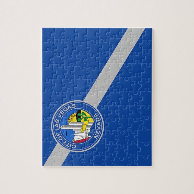 Puzzle with Flag of Las Vegas City (Vertical)