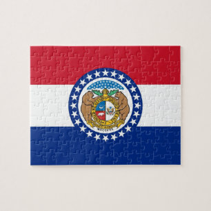 Puzzle with Flag of Missouri State