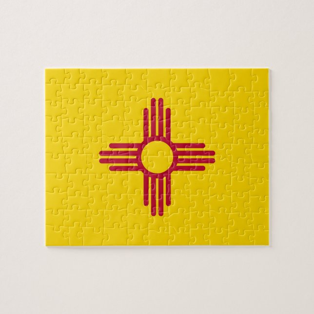 Puzzle with Flag of New Mexico State (Horizontal)