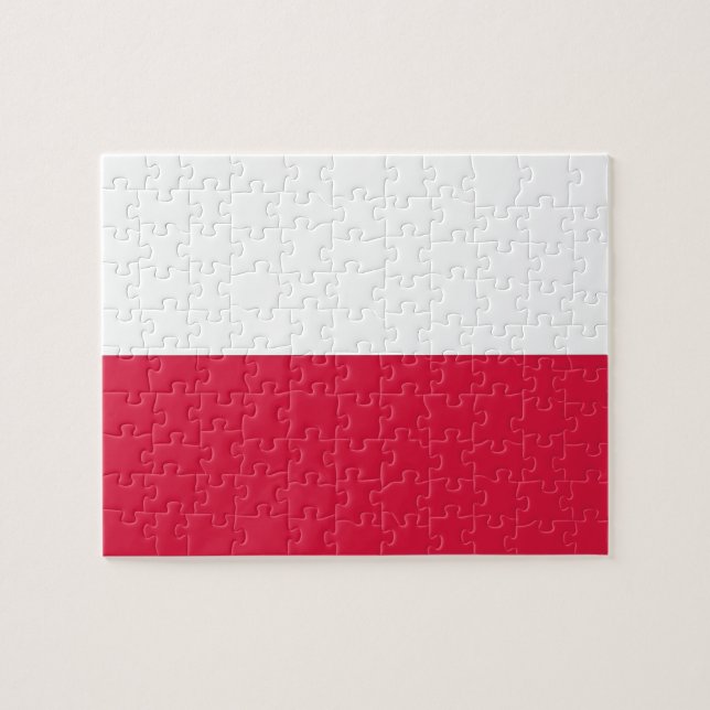 Puzzle with Flag of Poland (Horizontal)