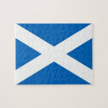 Puzzle with Flag of Scotland<br><div class="desc">Challenge yourself with this captivating puzzle featuring the flag of Scotland! Crafted with meticulous attention to detail, this puzzle is more than just a recreational activity; it's a celebration of Scottish heritage and national pride. The design proudly showcases the iconic Saltire flag of Scotland, with its striking white diagonal cross...</div>