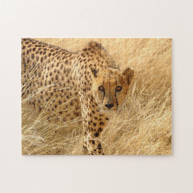 Puzzle with Gift Box/Cheetah (Horizontal)