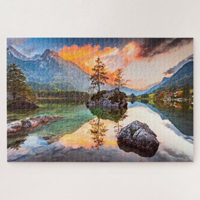 puzzle with  Hintersee Lake, Bavaria, Germany (Horizontal)