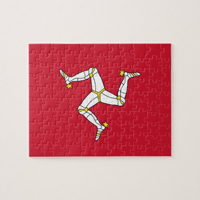 Puzzle with Isle of Man Flag, United Kingdom (Horizontal)