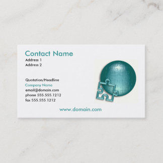 Puzzle World Business Card