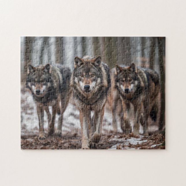 Puzzle Yellowstone Wolves (Horizontal)