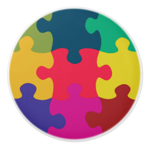 Puzzled Ceramic Knob