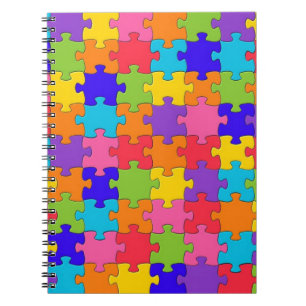 Puzzled Collection Spiral Notebook