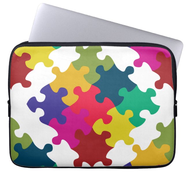 Puzzled Laptop Sleeve (Front)