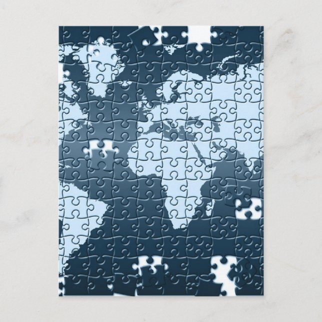 Puzzled! Postcard (Front)