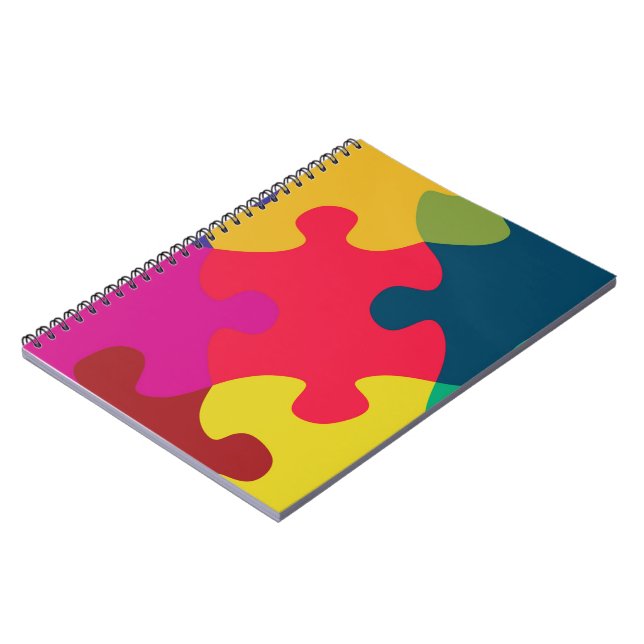 Puzzled Spiral Notebook (Left Side)