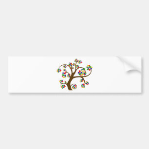 Puzzled Tree of Life Bumper Sticker